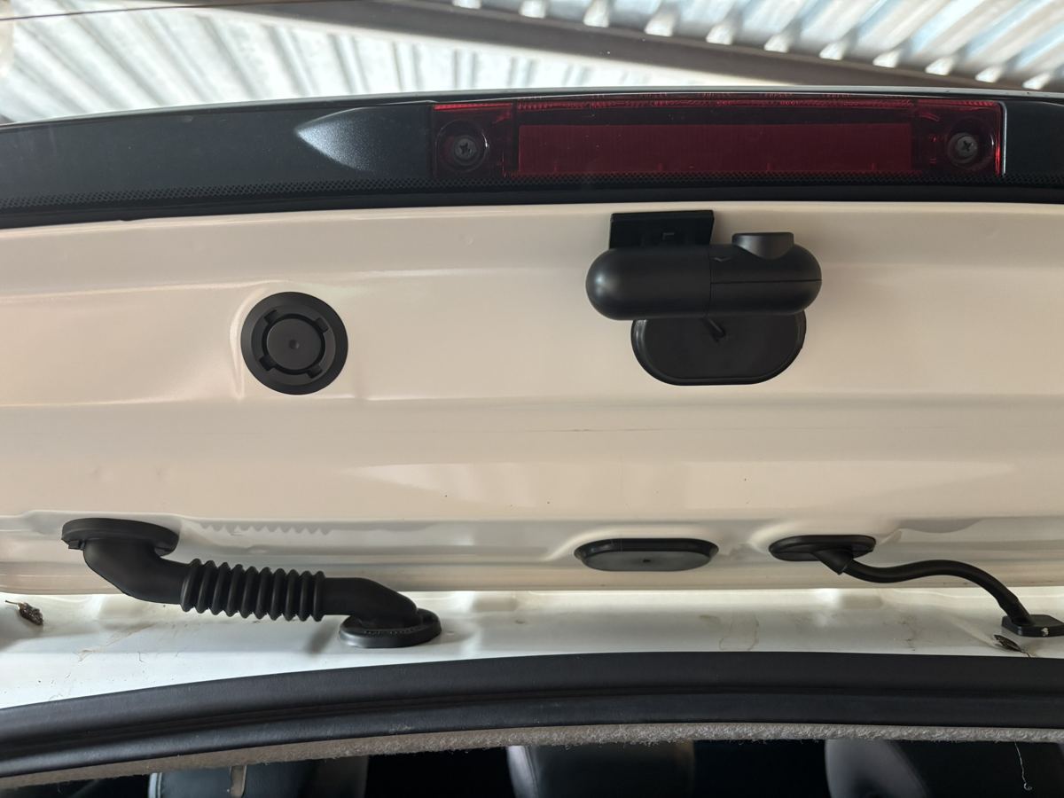 Dashcam camera and mount fitted to the windscreen